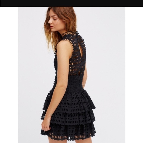 Free‎ People One Meet Me At Midnight Black Dress Size Small - Picture 1 of 9